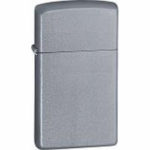 1605 ZIPPO UP.-SLIM SATIN CHROME
